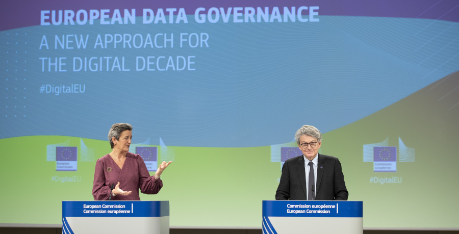 Press conference of Margrethe Vestager, Executive Vice-President of the European Commission, and Thierry Breton, European Commissioner, on the Data Governance Act