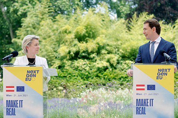 Ursula von der Leyen, Sebastian Kurz