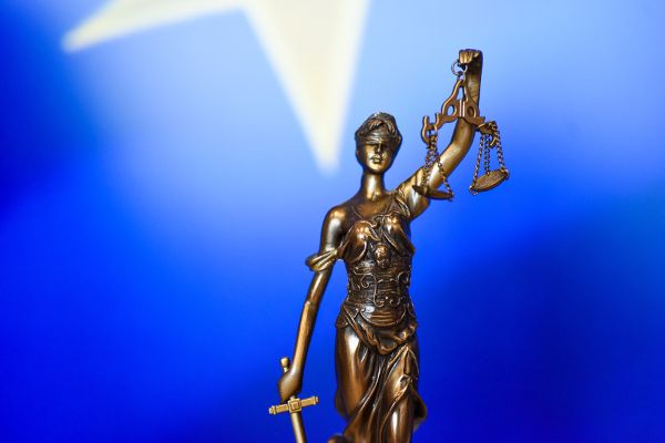 The statuette of Themis, goddess of divine justice