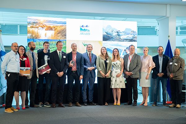 Participation de Virginijus Sinkevicius, commissaire européen, à la cérémonie de remise des prix Natura 2000