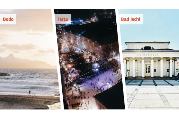 Sujetbild der Kulturhauptstädte Europas 2024: Bodø, Tartu und Bad Ischl