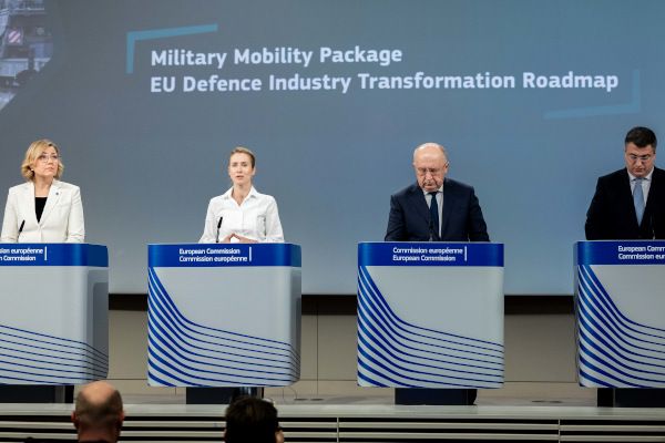 Henna Virkkunen, Kaja Kallas, Andrius Kubilius, and Apostolos Tzitzikostas