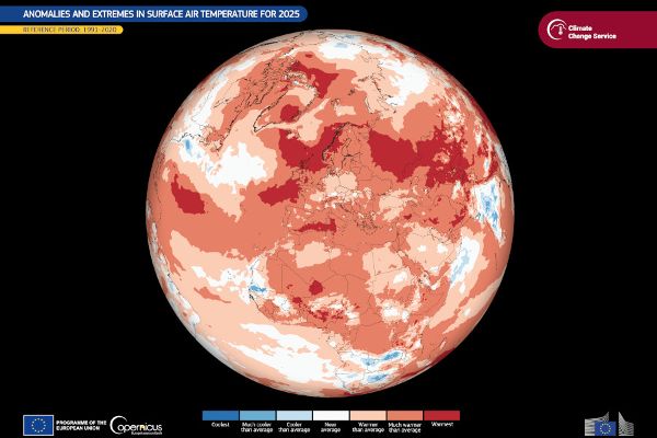 The Copernicus Climate Change Service (C3S) has released the 2025 Global Climate Highlights report, summarising the key trends in global and regional climates for the year.