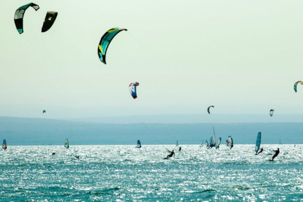 Kiter am Neusiedler See