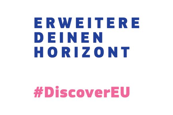 Logo: "Erweitere deinen Horizont - #DiscoverEU"