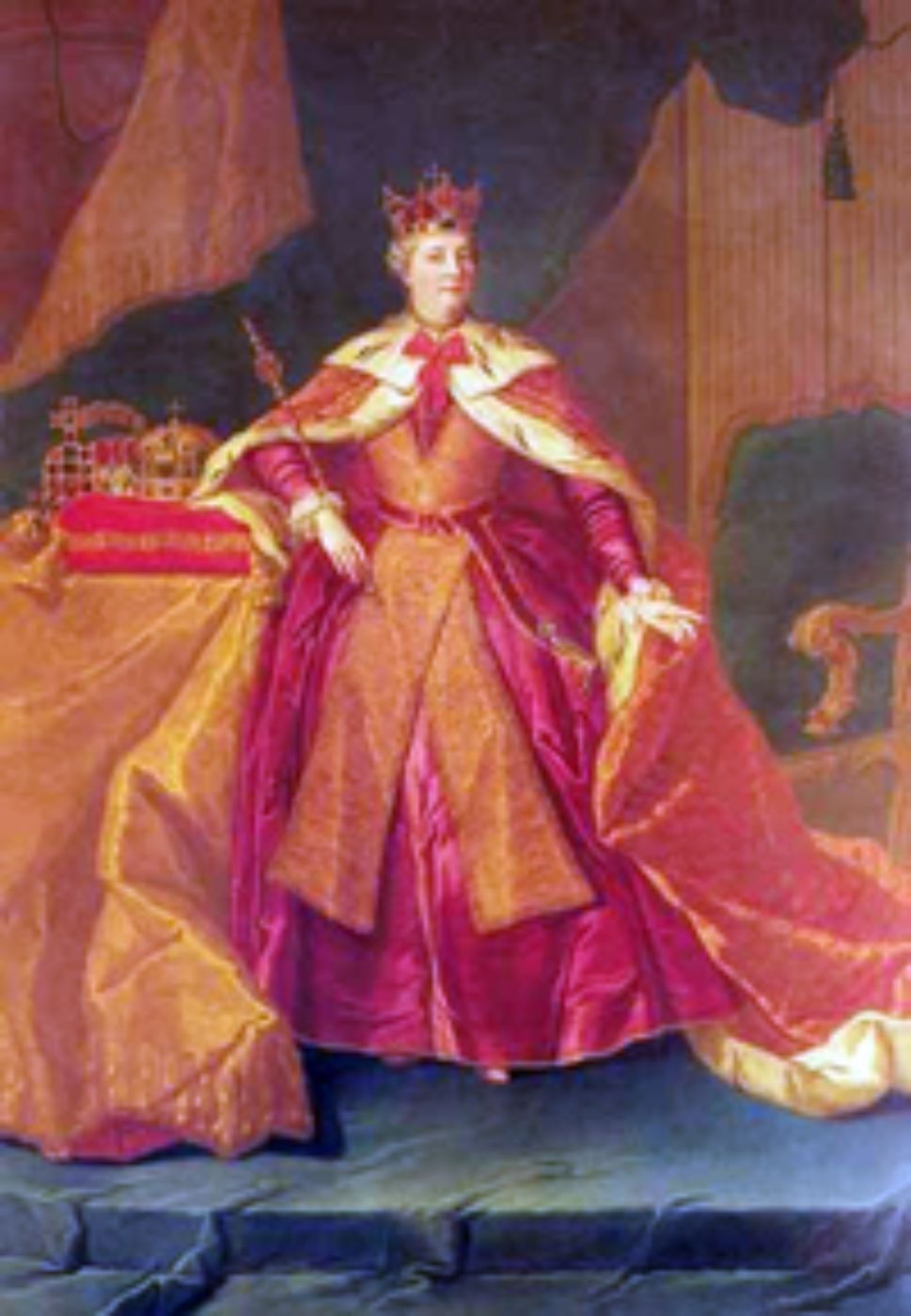 Painting: Maria Theresa in Bohemian coronation robes