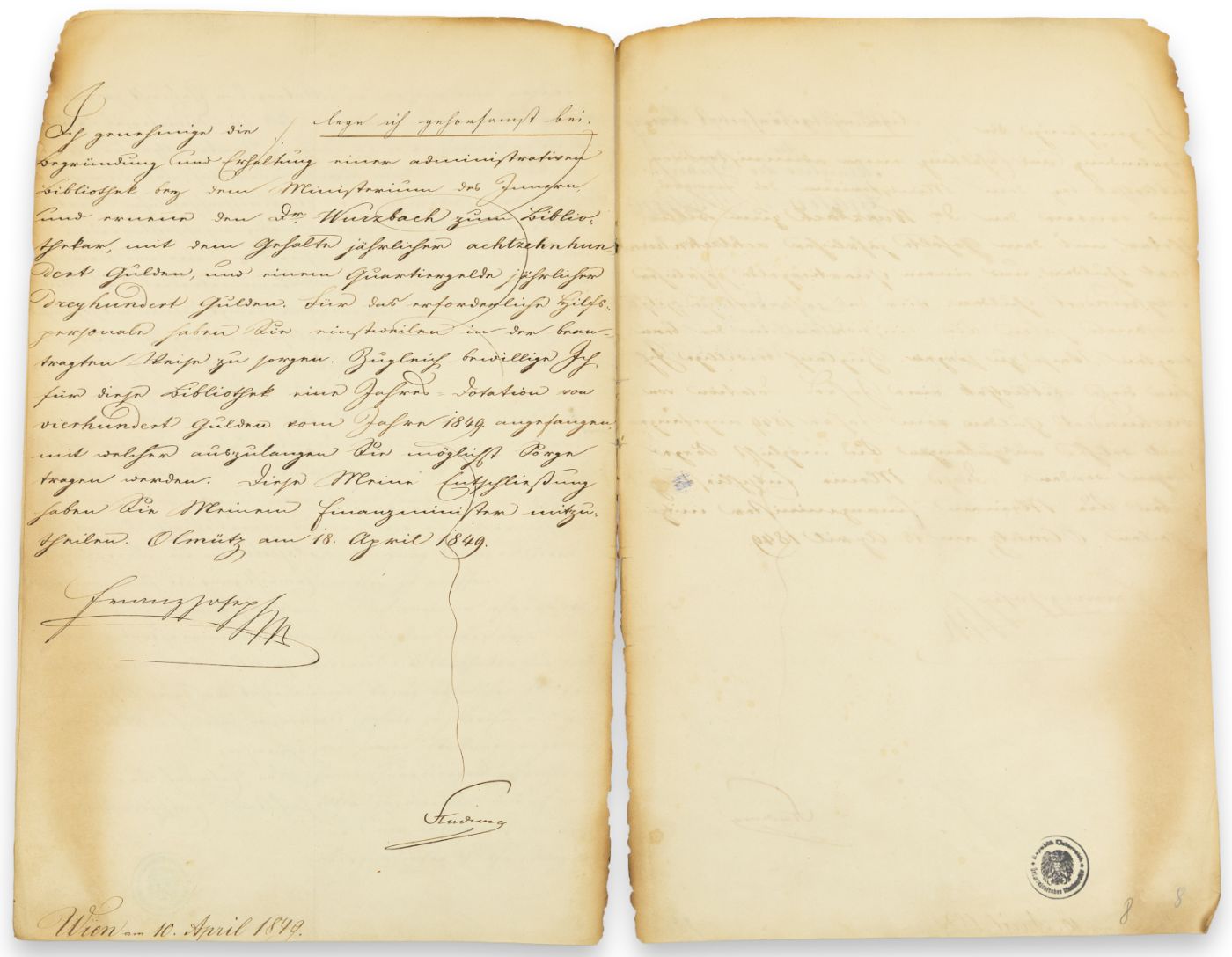 Resolution on the establishment of the Administrative Library