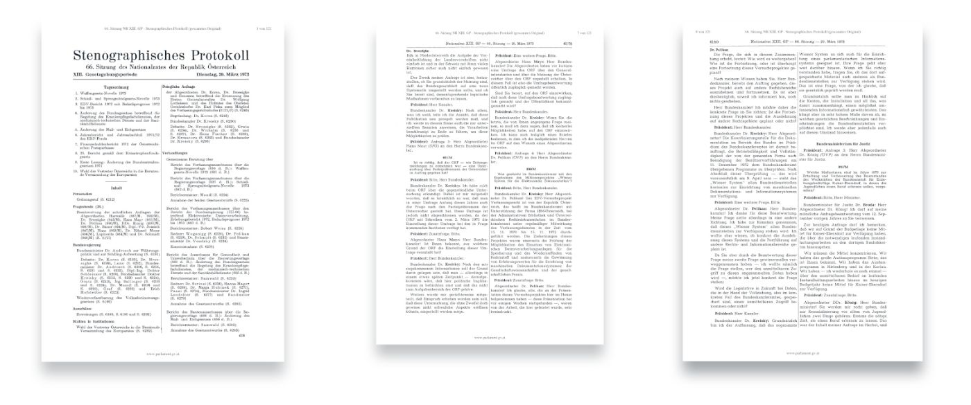 Extract from the official stenographic transcript of the oral parliamentary inquiry by Dr. Fritz Pelikan, MP (ÖVP), directed to Federal Chancellor Dr. Bruno Kreisky