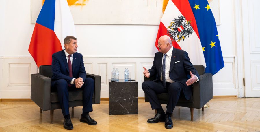 Ministerpräsident Babis bei Bundeskanzler Stocker