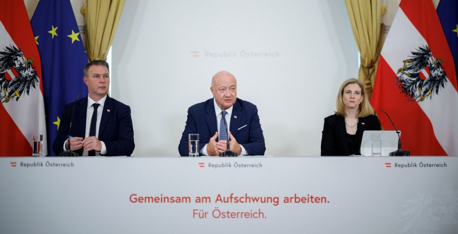 Andreas Babler, Christian Stocker, Beate Meinl-Reisinger