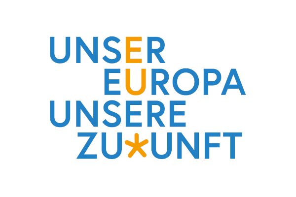 Logo Unser Europa Unsere Zukunft Teaserbild
