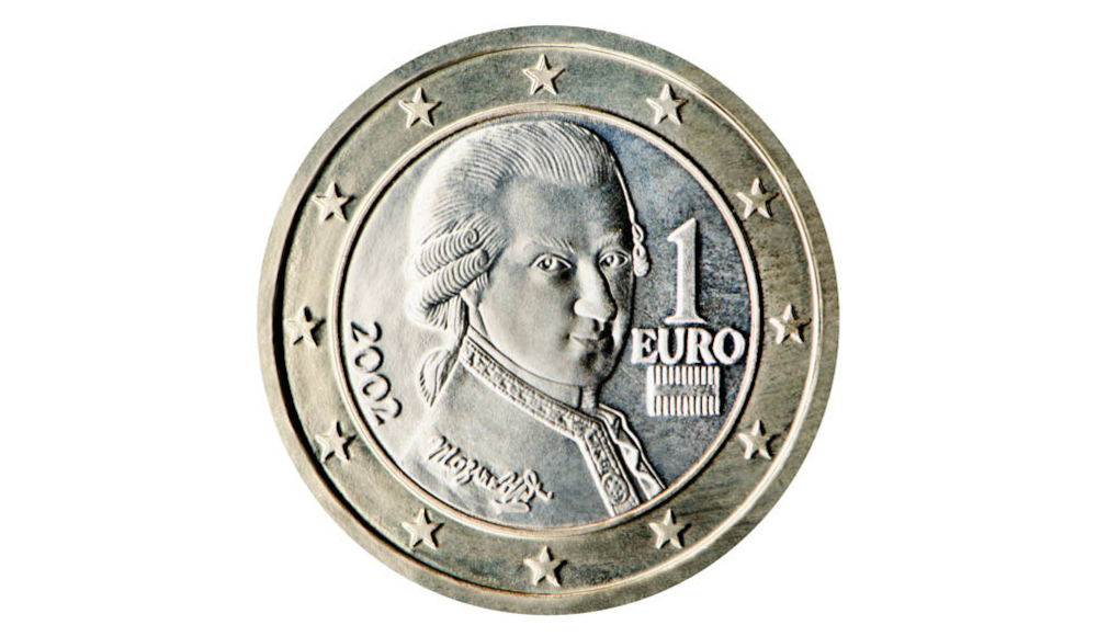 Die österreichische 1-Euro-Münze