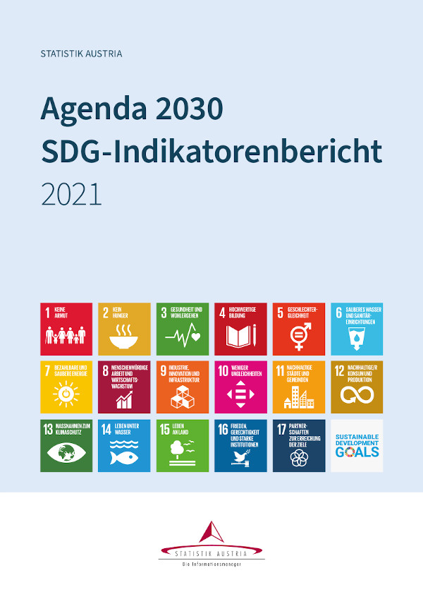 Cover: Agenda 2030 - SDG-Indikatorenbericht 2021