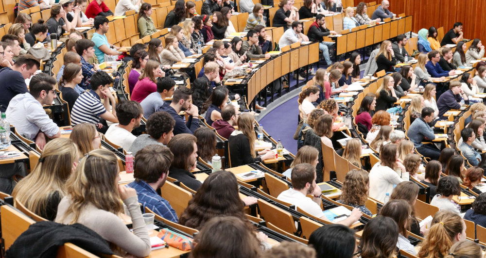 Erasmus Studenten in der Freien Universität Berlin