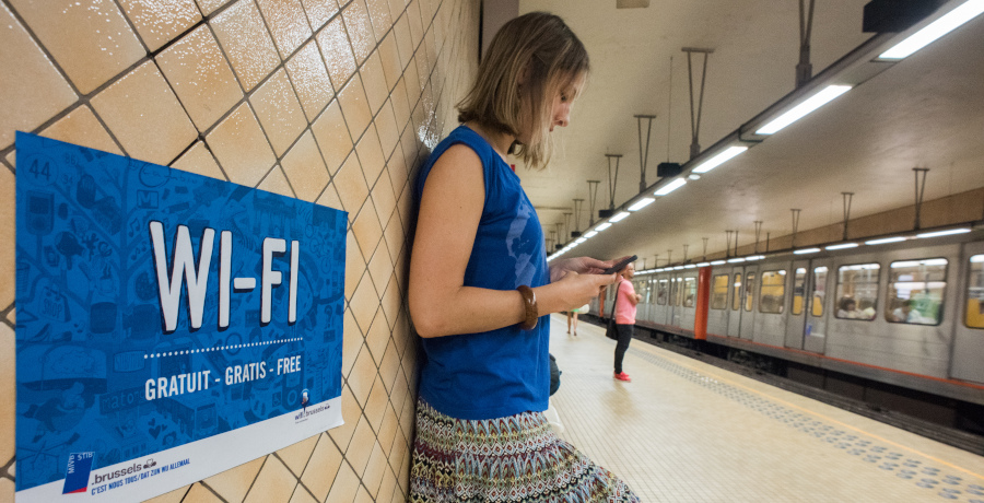 The usage of Wi-Fi and roaming in train and metro stations, and in public spaces