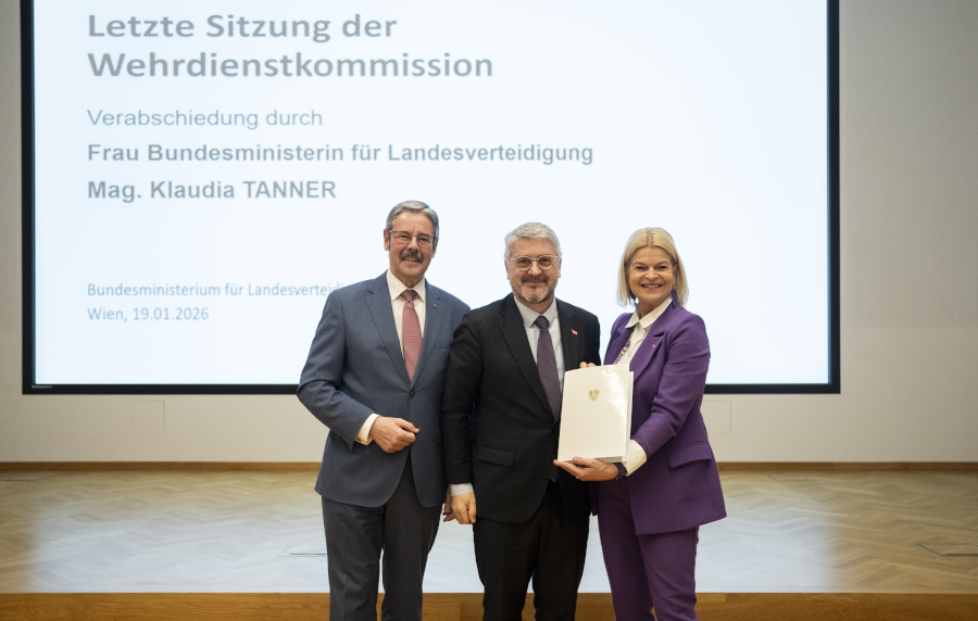 Erwin Hameseder, Peter Vorhofer, Klaudia Tanner