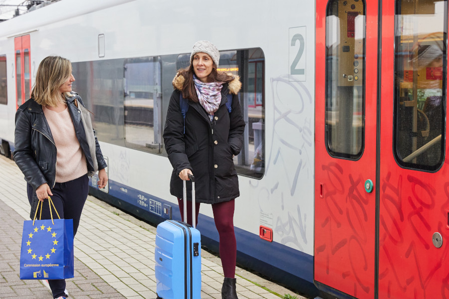 Train use from ticket to arrival