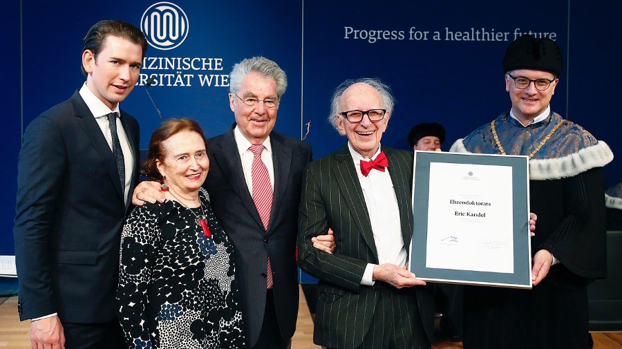Bundeskanzler Kurz bei der Verleihung der Ehrendoktorwürde an Eric Kandel