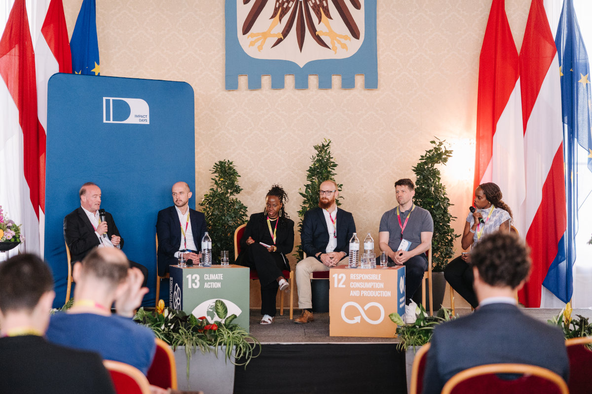 KAAIA partners and KAAIA Awardees on stage discussing how Europe and Africa can collaborate to scale impactful solutions