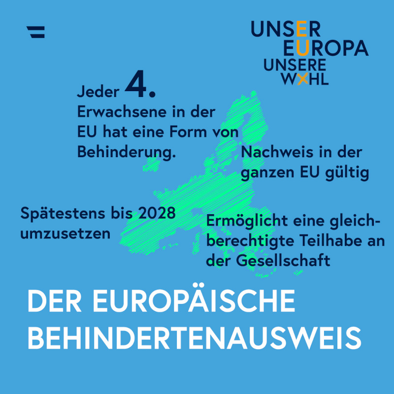 Sujet EU-Fact: "Der europäische Behindertenausweis"