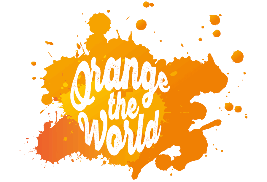 Logo "Orange the world"