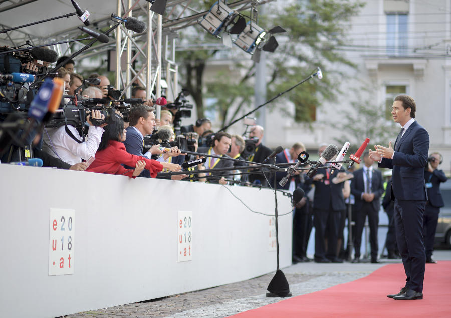 Bundeskanzler Sebastian Kurz beim EU-Gipfel © BKA/Michael Gruber