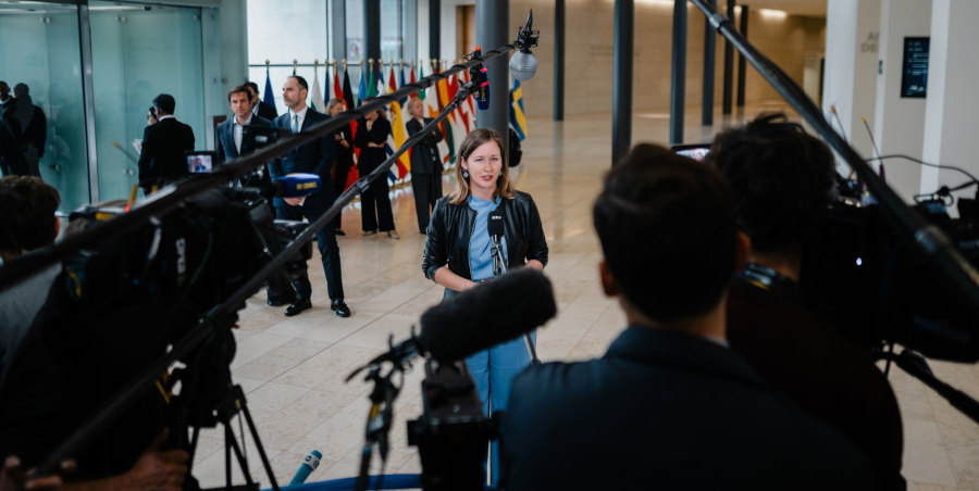 Claudia Plakolm beim Rat Allgemeine Angelegenheiten in Luxemburg