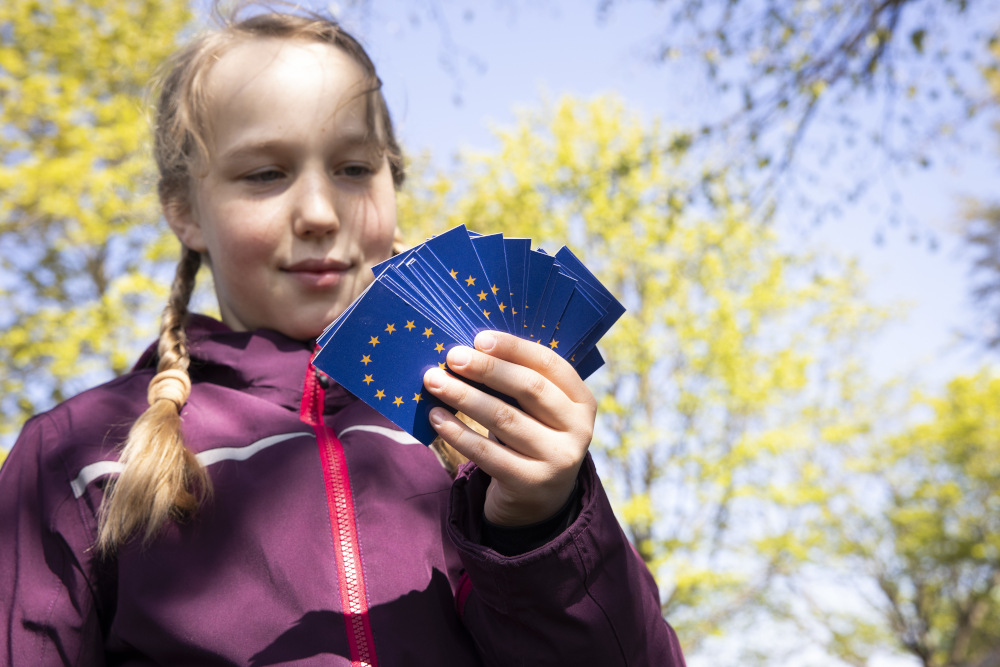 Mädchen beim Europatag 2021