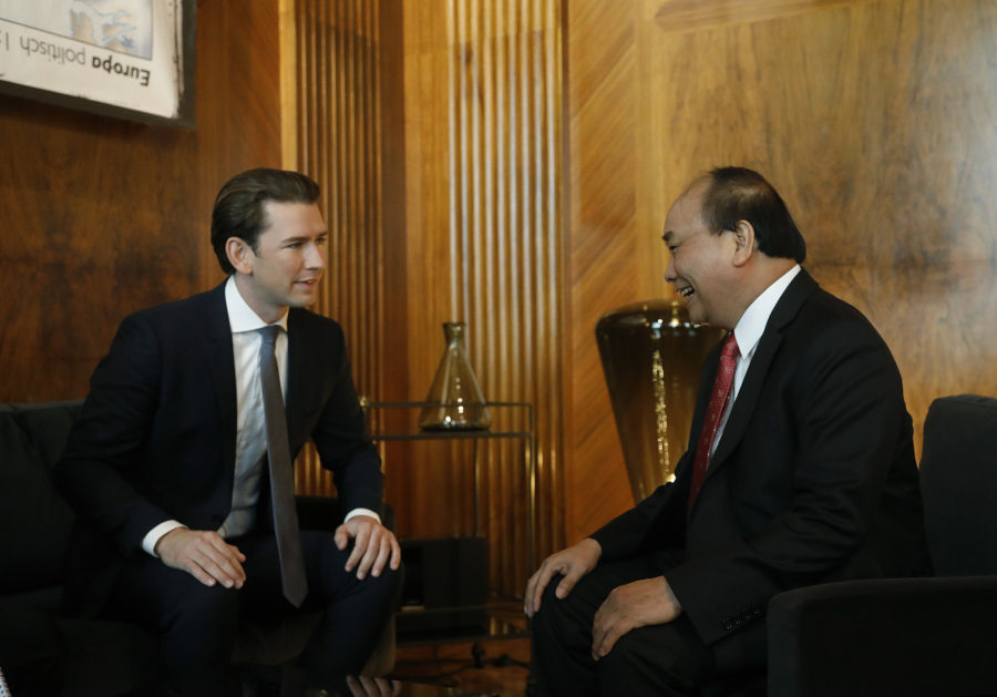 Sebastian Kurz, Nguyễn Xuân Phúc © BKA/Dragan Tatic