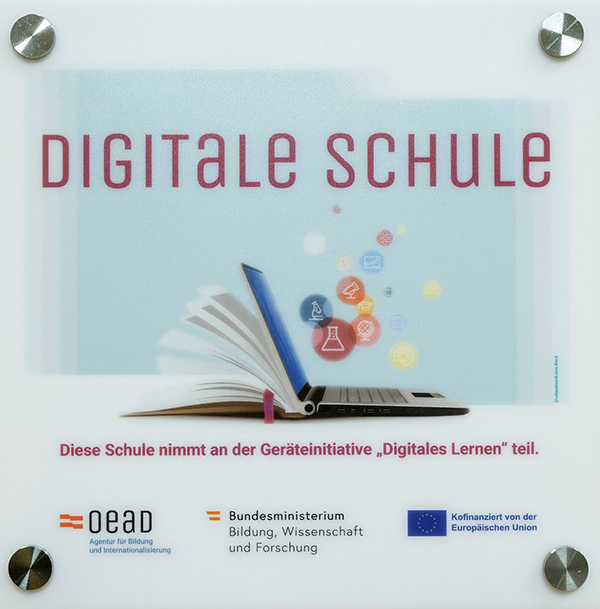 Plakette Digitale Schule