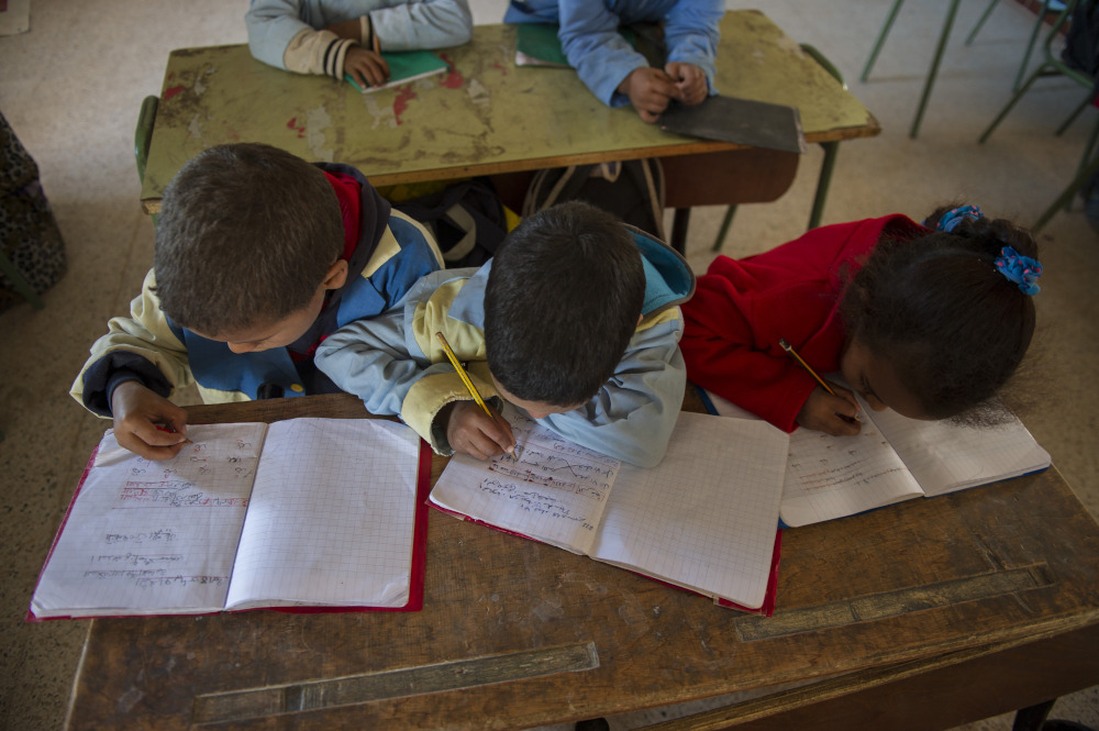 Schulkinder im Flüchtlingslager Tindouf - Laayoune