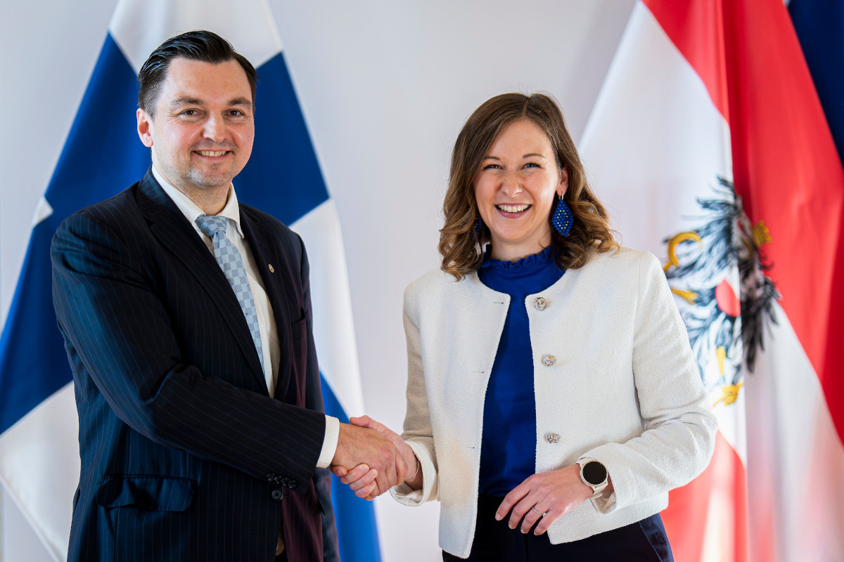 Minister Strand bei Bundesministerin Plakolm