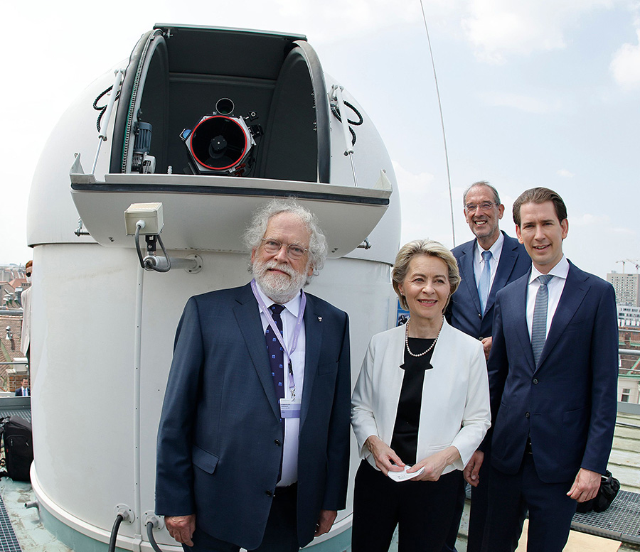 Anton Zeilinger, Ursula von der Leyen, Heinz Faßmann, Sebastian Kurz