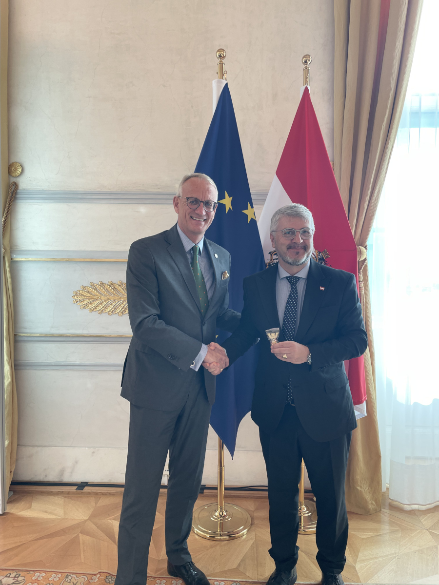 Arbeitsbesuch des Generalmajor Stahl