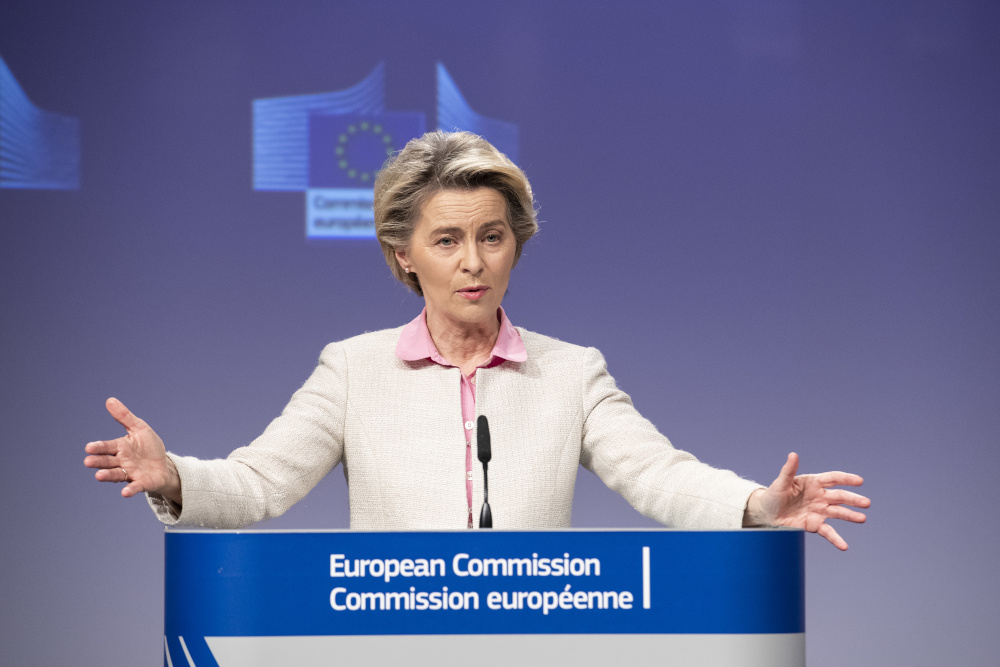 Pressekonferenz von Ursula von der Leyen zu den Brexit-Verhandlungen