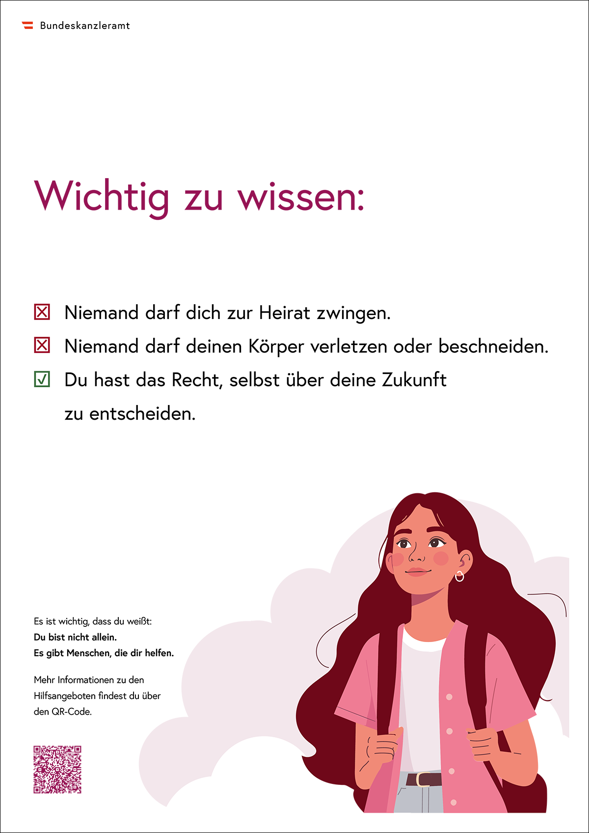 Poster 2: Ferien und Gewaltschutz - A3 zum Selbstausdruck