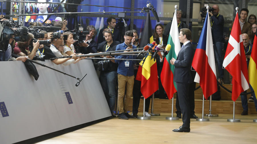 Bundeskanzler Sebastian Kurz beim Europäischen Rat in Brüssel © BKA/Dragan Tatic