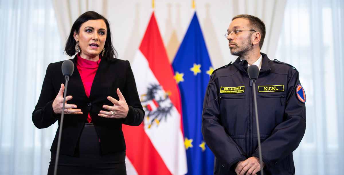 Bundesministerin Elisabeth Köstinger und Bundesminister Herbert Kickl