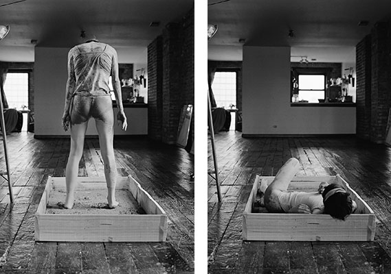 Roberta Lima Rebirth - Standing up, 2012, Rebirth - Broken-body, 2012, Gelatine Silber Print, je 48 x 37,5cm