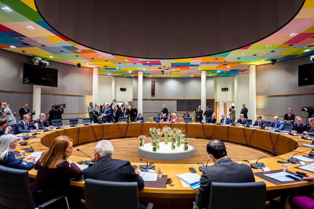 Sitzungssaal des Europäischen Rates in Brüssel