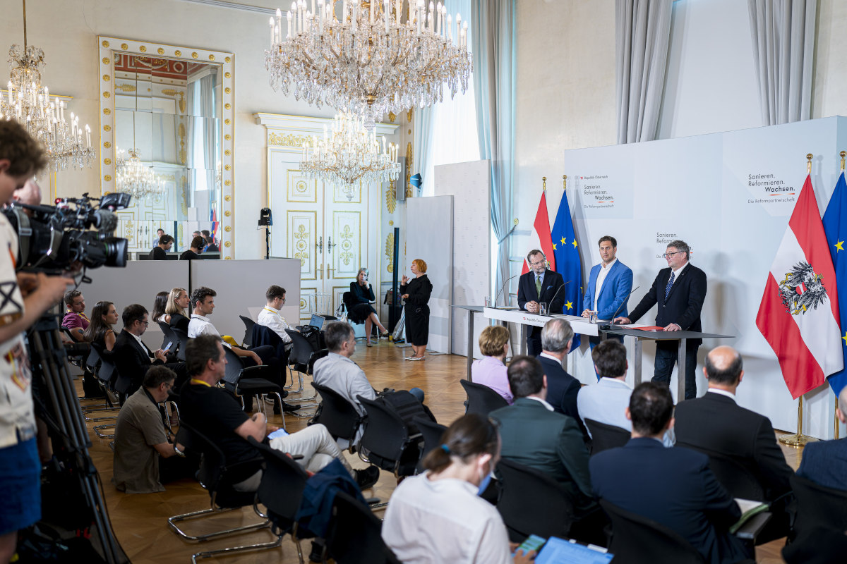 Staatsekretär Alexander Pröll bei Treffen der Reformpartnerschaft