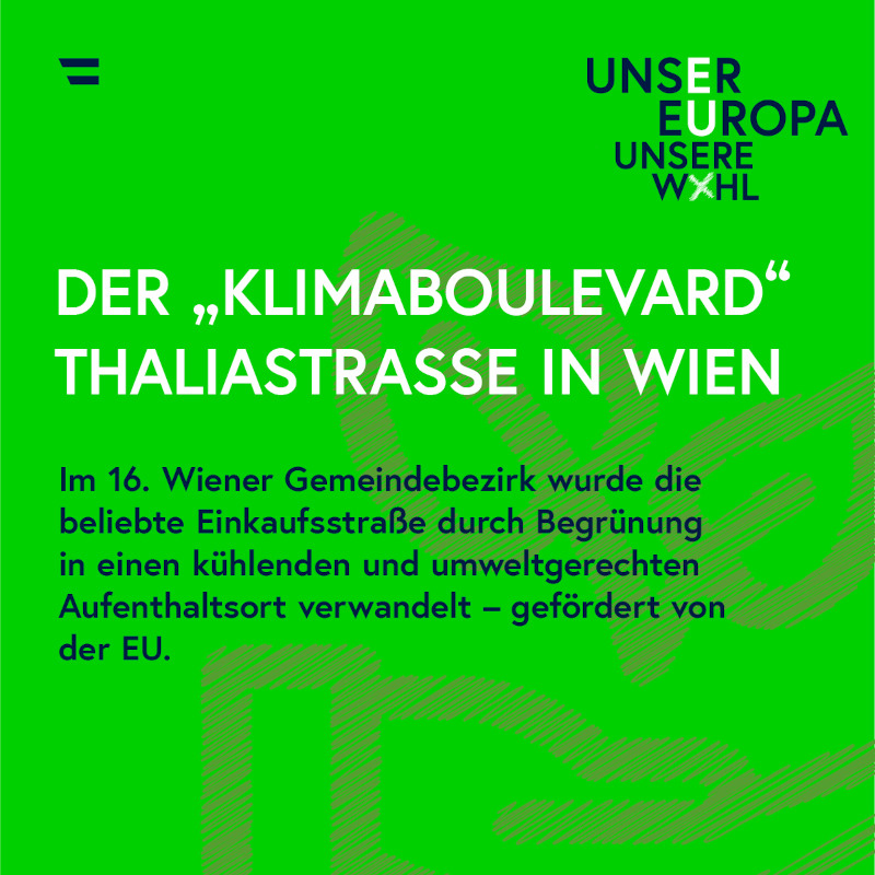 Sujet EU-Fact: "Der ´Klimaboulevard´ Thaliastrasse in Wien"