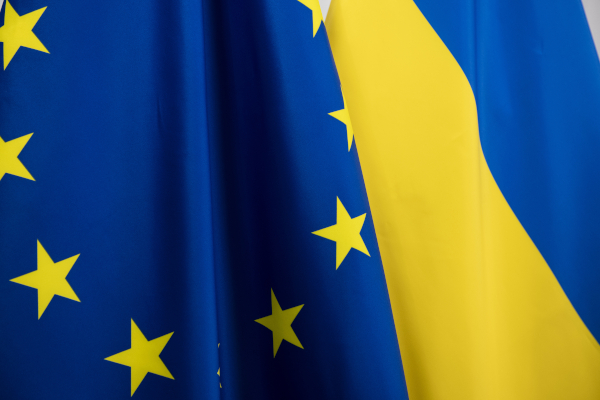 INTERNAL ! Pictures of flags of each 27 EU Member States, alongside the European and Ukrainian flags