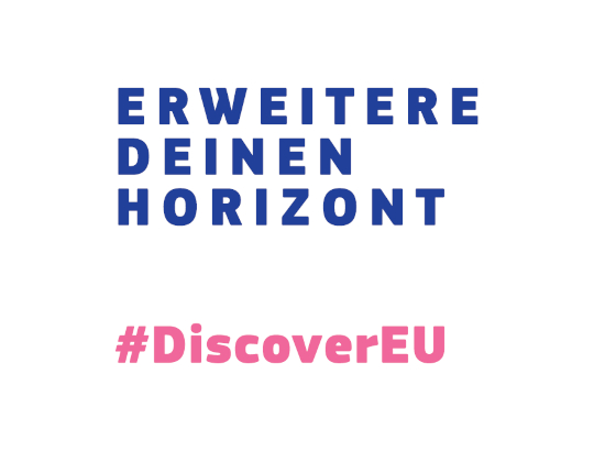 Logo: "Erweitere deinen Horizont - #DiscoverEU"