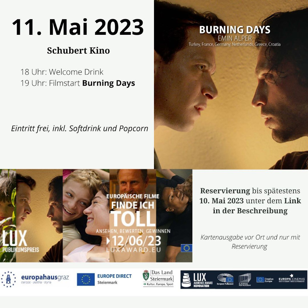 Einladung Europakino in Graz am 11. Mai 2023