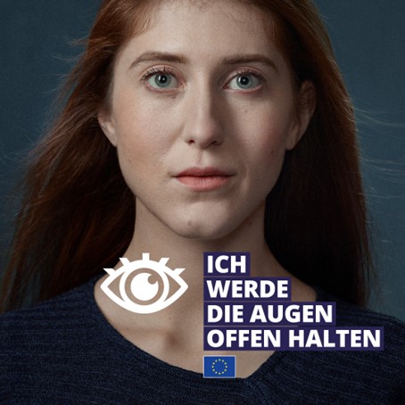Kampagnen-Poster "#EyesOpen"